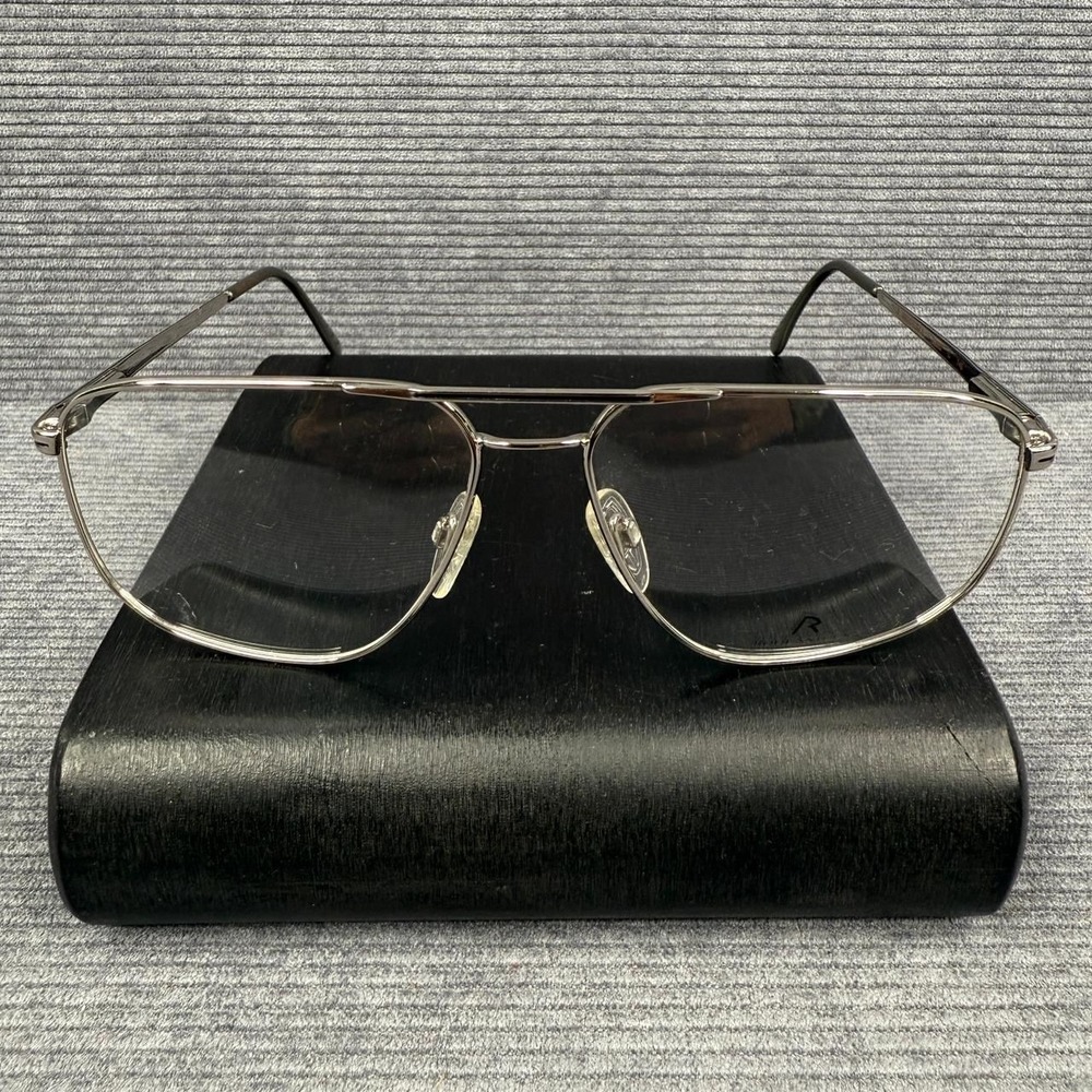 Rodenstock R0270 C Silver Aviator Eyeglass Frames Mens 63-15-145 Vintage Style
